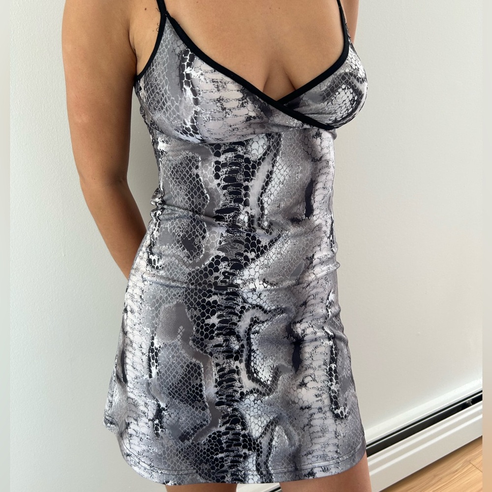 Snake print dress